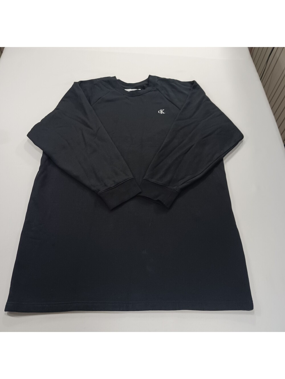 Calvin Klein RN#36543 Men's Black Long Sleeve Crewneck Sweatshirt Top Size Large